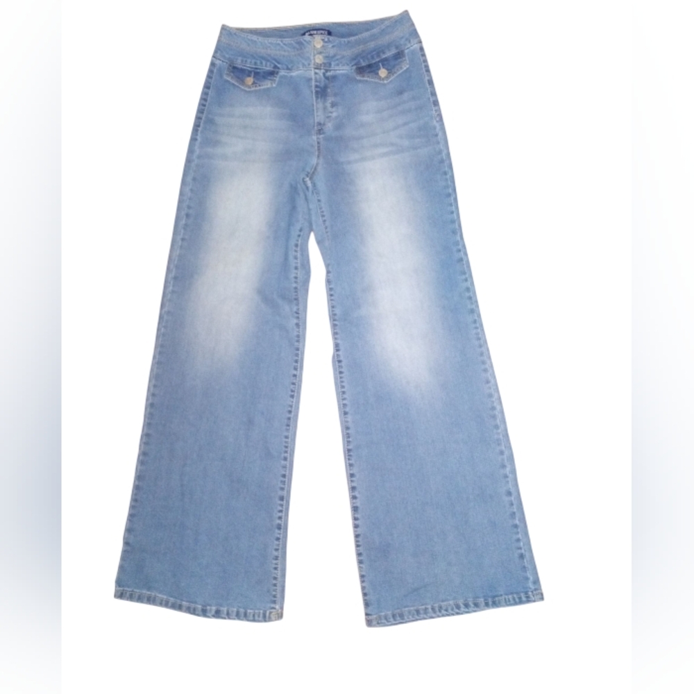 Blue Spice Light Denim Wide Leg Jeans Size 9